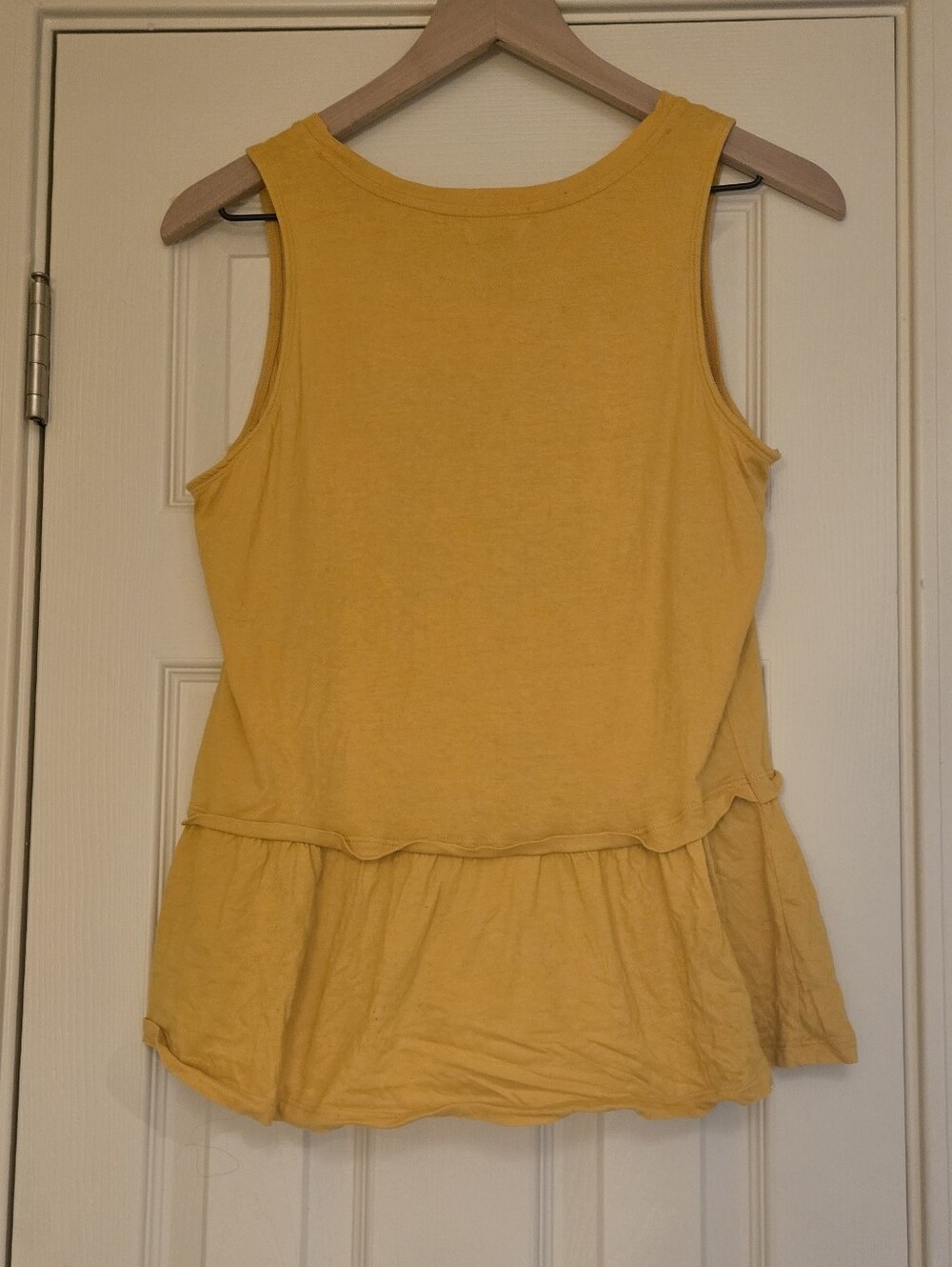 Yellow Ruffled Tank Top - Picture 2 of 4